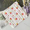 Toalla de algodón de seis capas, toalla cuadrada de gasa de alta densidad, toalla para babas de bebé, toalla para niños, toalla de baño y cara, al por mayor, regalo Tuoke