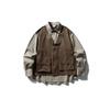 Serie Montaña Daivc Camisa Retro para Hombre Estilo Camping Manga Larga Primavera y Otoño Marca de Moda Bolsillo Grande Chaqueta de Trabajo Cs074