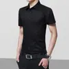Camisa Masculina Outono e Inverno Slim-fit Sem Ferro Profissional Social Branca com Forro de Lã Camisa Base Camisa de Manga Longa Roupa Masculina