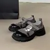 Estilo retro diseño de nicho cómodos transpirables zapatos planos mujer 2026 Otoño hebilla única antideslizantes punta redonda boca poco profunda zapatos planos