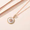 Collar de Perla Madre Rosa de Venta Caliente Transfronterizo Cadena de Clavícula de Nicho Nueva Temperamento Alto Gama Suministro en Vivo