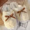 Pantuflas de algodón para mujer para invierno, de felpa, con suela gruesa, antideslizantes, súper suaves, adecuadas para el hogar, dormitorios de estudiantes y uso posparto
