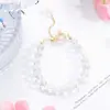 Nuevo Pulsera Sencilla de Cristal Blanco Facetado para Mujer, Fresco y Exquisito Diseño Original Pulsera de Perlas Hecha a Mano Venta al por Mayor