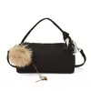 2026 Nuevo Bolso Boston Estilo Nicho con Patrón de Lichi, Bolso de Mano Versátil, Bolso Cruzado de Hombro Casual y Elegante para Mujer