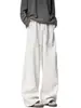 Pantalones de chándal cargo plisados para hombre, Otoño, Modernos, Estilo retro americano, Casual, Holgados, Rectos, Pesados, Joggers Scimitar