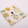 Tela de algodón y lino con estampado de piña tela de lino cactus mantel tela para sofá cojín almohada funda de almohada tela de lona