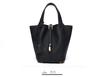 Bolsa linda bolsa de la suerte bolso de mano de cuero genuino bolsa de cesta de verduras bolsa mediana bolsa de piel de vaca de primera capa Bolsa pequeña de bloqueo popular en la red