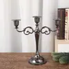 Suporte de Velas Antigo de Bronze Estilo Ocidental com Cinco Braços, Suporte de Velas Estilo Europeu, Suprimentos para Hotel e Casamento, Decoração de Casa