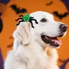 Nuevo Tocado de Araña para Mascota Broma DIY Pinza de Pelo de Araña Estéreo Gato y Perro Fiesta de Halloween Pinza para el Pelo Decorativa