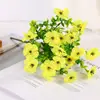 Amazon Transfronterizo Artificial 7 Ramas 35 Piezas Hojas de Eucalipto Violeta Flor de Plástico Artificial Arreglo Decoración Accesorio