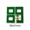Emblema Nacional Saudita Insígnia Adesivo para Celular Padrão Palmeira e Cimitarra Insígnia de Metal Presente Comemorativo Fonte de Fábrica Transfronteiriça