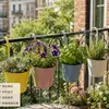 Pintura Metálica Colorida Pantone com Gancho para Balde de Metal para Jardim, Pátio, Varanda, Plantio Interno e Externo Suporte para Pendurar Fabricante Atacado