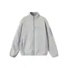 Nova Jaqueta Cardigan de Gola Alta de Manga Longa para Primavera e Outono, Cor Sólida Versátil de Caimento Solto, Casaco Casual Masculino Estiloso