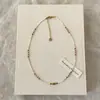 Estilo Étnico Bohemio Retro Collar de Piedras Naturales con Cuentas para Mujer Nicho Exquisito Moda Versátil Cadena para el Cuello Cadena para la Clavícula