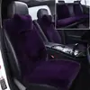 Cojín para Asiento de Coche Invierno Felpa de Conejo Lana Alfombrilla de Coche Asiento Individual Calefacción Cálida Antideslizante Cintura Pequeña Cojín para Asiento Trasero Pieza Única