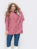 2024LAZADA Amazon talla grande Suéter de punto ondulado con cuello de un solo personaje suelto para mujer