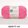 Moe 5 fios de algodão de leite penteado fio de espessura média 5 fios de lã de bebê diy boneca de bola de lã tecida à mão