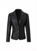 Chaqueta Corta de Cuero para Mujer, Nuevo Estilo Primavera y Otoño 2026, Chaqueta Biker Casual de Piel PU para Mujeres Petites, Directo de Fábrica