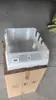 Especificaciones de la Caja de Cría de Cangrejo Azul: Largo 45 cm, Ancho 35 cm, Alto 18.5 cm, Altura del rebosadero 8 cm