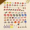 Aleatório 20/50/100 Desenho Animado Gotejamento de Óleo Bola Esportiva Equipamento de Proteção Pingentes DIY Pulseira Chaveiro Acessórios de Joias