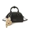 Bolsa Feminina Yuezi Simples Retrô 2026 Novo Design Bolsa de Mão Bolsa Bowling Elegante Versátil Bolsa de Ombro Bolsa Transversal