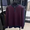 Suéter Grueso Cálido para Hombre con Cuello de Tortuga Medio, Rojo para Papá, Capa Base de Punto de Invierno para Hombres de Mediana Edad y Mayores