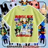 Nueva camiseta de manga corta para niños del juego de Roblox Animal Hospital, top moderno