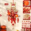 Adornos Colgantes de Frutas Rojas para Año Nuevo 2027, Nuevos Colgantes de Puerta para el Festival de Primavera, Decoraciones de Atmósfera para el Año del Cabra