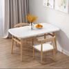 Mesa y Sillas de Comedor Sencillas para Apartamentos Pequeños, Económicas para Uso Doméstico, Mesa de Comedor Rectangular, Venta al por Mayor de Fábrica