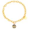 Joias de Temperamento Retrô Transfronteiriço com Toque de Luxo Colar com Pingente Personalizado Árvore da Vida de Diamante Fritillaria Preto e Branco Brincos Femininos
