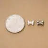 Plata de ley S925, estilo vintage, cuentas espaciadoras de nudo de mariposa con agujero pasante, hechas a mano para pulseras, collares y otros accesorios de joyería de plata DIY
