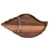 Té de la tarde transfronterizo más vendido estilo ins, accesorios para fotos gourmet plato pequeño de madera estilo japonés disco de madera maciza bandeja ovalada de madera