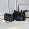 Bolso negro de gran capacidad para otoño e invierno para mujer 2023 nuevo popular moda versátil bolso bandolera estilo occidental popular bolso de hombro