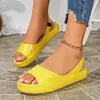 Sandalias Planas de Moda para Mujer, Cómodas, Casuales, con Abertura Frontal (Peep-Toe), de Verano 2026, Nuevo Modelo de Comercio Exterior, Talla Única