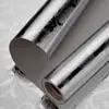 Pegatina a prueba de aceite y grasa para encimera de cocina, papel autoadhesivo de papel de aluminio para gabinetes, anti-suciedad, a prueba de humedad y papel tapiz decorativo