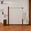 Nuevo Estante de Exhibición para Tienda de Ropa, Estante Lateral para Colgar Ropa de Mujer Montado en la Pared, Perchero de Pie, Estante de Exhibición de Ropa de Acero Inoxidable