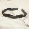 Diadema trenzada de otoño e invierno estilo coreano diadema superior de cráneo alto para mujer ropa exterior elegante que combina con todo lavado de cara pasador de pelo de alta calidad accesorios para el cabello al por mayor
