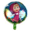 Novo Tema Desenho Animado Menina Masha Menina Urso Brinquedo Infantil Decoração Layout Festa de Aniversário Primeiro Ano Filme de Alumínio