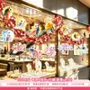 Decoraciones del Día de San Valentín Chino, decoraciones temáticas para eventos festivos de tienda, guirnaldas, cintas, adornos colgantes, accesorios para la disposición de escenas