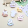 Acessórios de Resina DIY Desenho Animado Boia de Natação Cachorrinho Cola de Chantilly Capa de Celular Grampo de Cabelo Fivela de Sapato Pingente de Copo de Água Acessórios de Joias