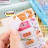 Pegatinas de Índice de Animales de Dibujos Animados para Estudiantes, Corazones Lindos Femeninos, Mini Notas Adhesivas, Suministros de Oficina y Escuela, Bloc de Notas para Mensajes