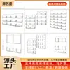 Portadocumentos colgante de acrílico, caja de almacenamiento de folletos transparente para montaje en pared, portadocumentos de pared multi-compartimento, directo de fábrica