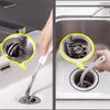 Limpiador de pelo para lavabo de casa se puede doblar libremente gancho de limpieza para bloqueo de alcantarilla doméstica desatascador de tuberías