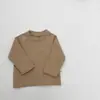 Ropa interior para bebé Otoño Nuevo Suave Versátil Camiseta de manga larga para niños y niñas Pequeños Casual Ropa interior