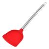 Venta al por mayor de fábrica mango de acero inoxidable silicona espátula para saltear espátula para saltear sartén antiadherente utensilios de cocina