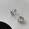 Aretes Romboidales de Alta Gama Diseño Nicho Versátil Lujo Ligero Estilo Fragante Aretes Simples Franceses Elegantes Elegantes Hebilla para la Oreja Aro para la Oreja
