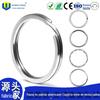 Argola de Chaveiro de Aço Inoxidável Spot Venda Quente Transfronteiriça Alta Qualidade Acessórios DIY para Chaveiro Metal Niquelado