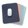 Tapete de Mesa para Computador Antiderrapante de Cor Sólida para E-Sports com Logo e Mouse Pad de Escritório, Tapete Simples de Couro para Desktop