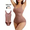 Roupa modeladora de calça sem costura para comércio exterior transfronteiriço, modeladora de corpo com levantamento de quadril, redutora de barriga, body de lingerie europeia e americana, alta elasticidade, com alça, plus size