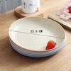 Juego de Platos de Paja de Trigo Hogar Restaurante Vajilla Japonesa Platos Tazón para Comer Combinación de Palillos Taza Anticaída Venta al por Mayor